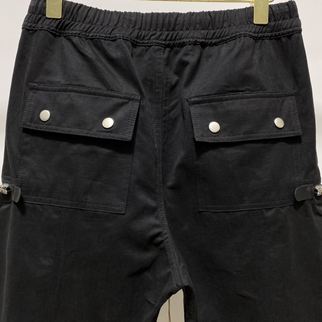Rick Owens Black Bauhaus Cargo Pants - FashionPlug