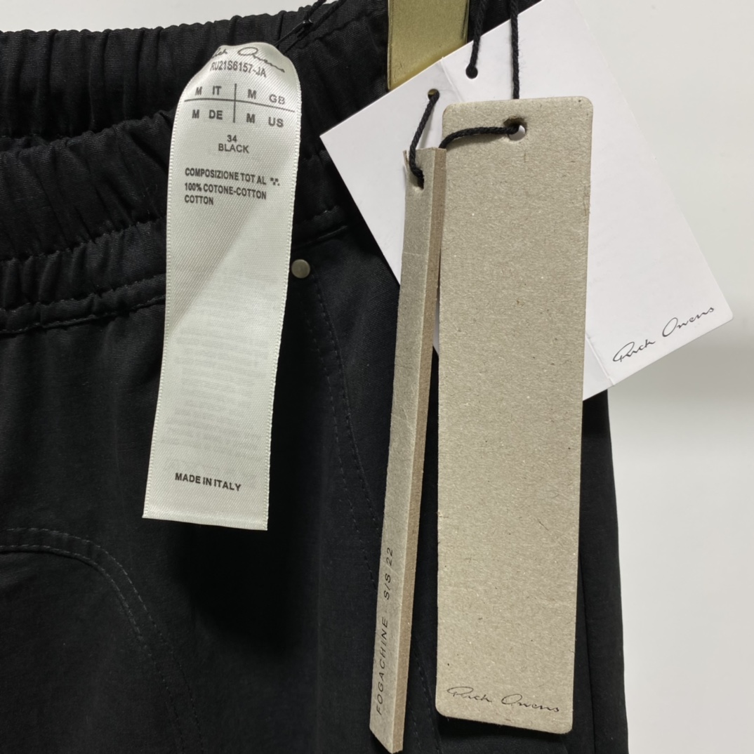 Rick Owens Black Bauhaus Cargo Pants - FashionPlug