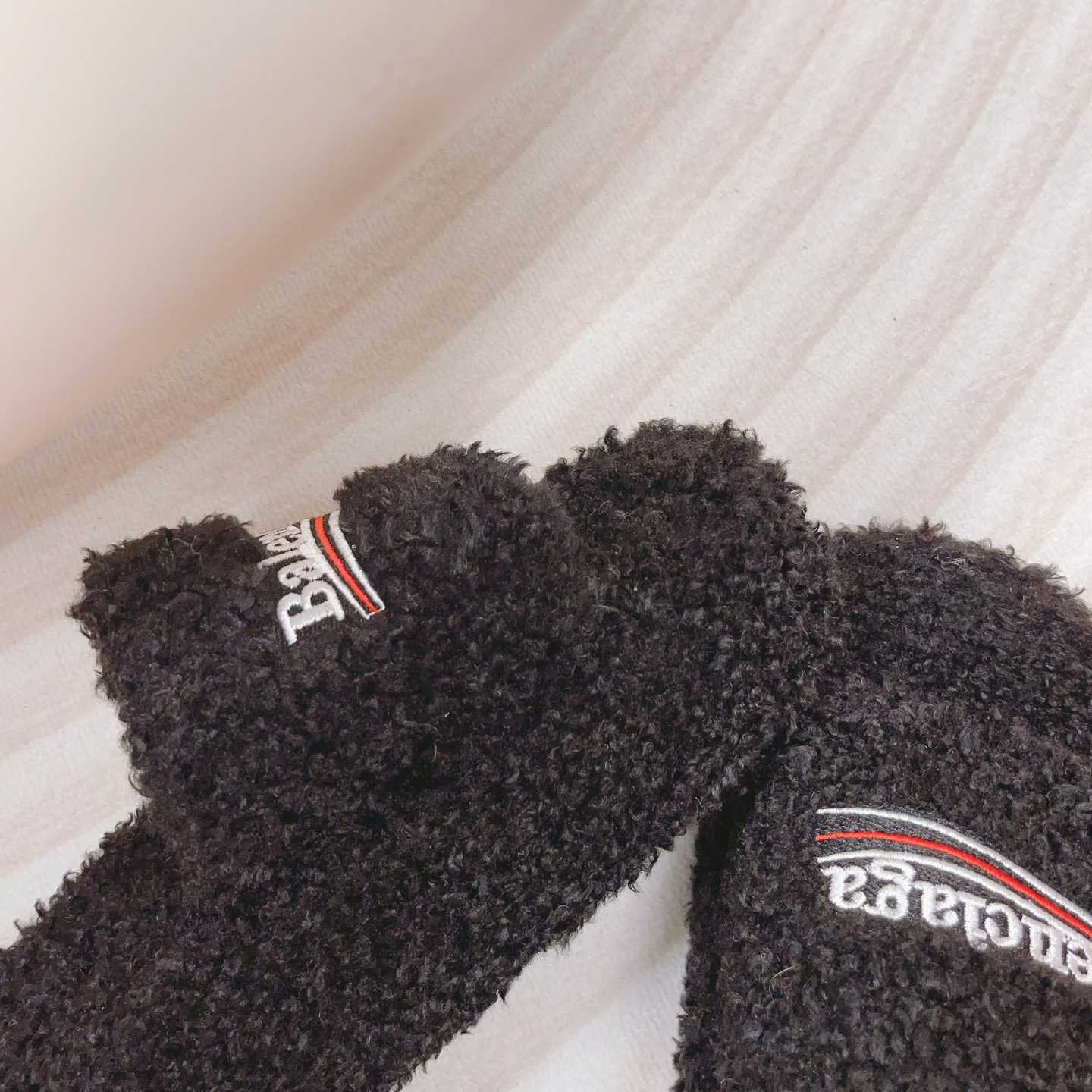 Balenciaga Furry Platform Sandal In Black - FashionPlug