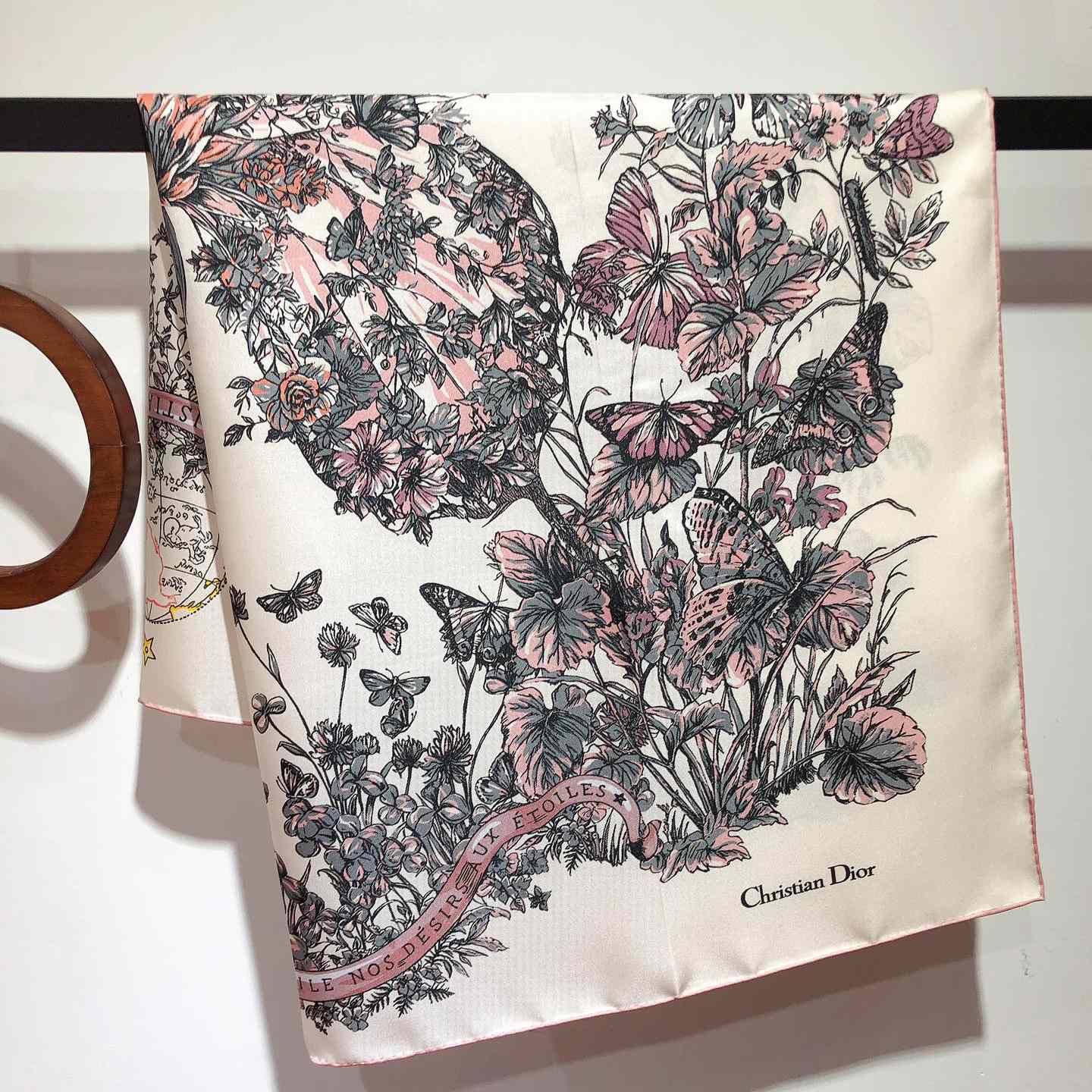 Dior Butterfly Around The World 90 Square Scarf - FashionPlug