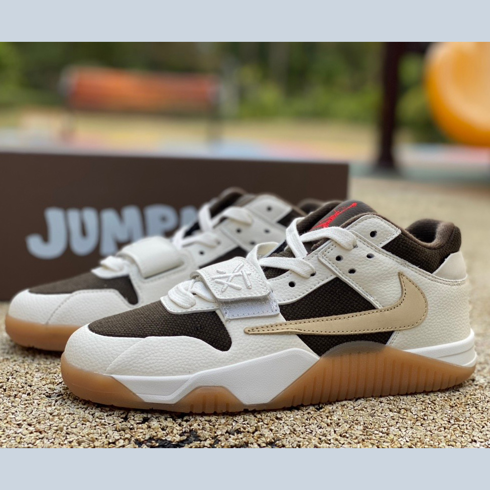 Travis Scott x Jordan Executive The Check Sneaker    fz8117-100 - FashionPlug