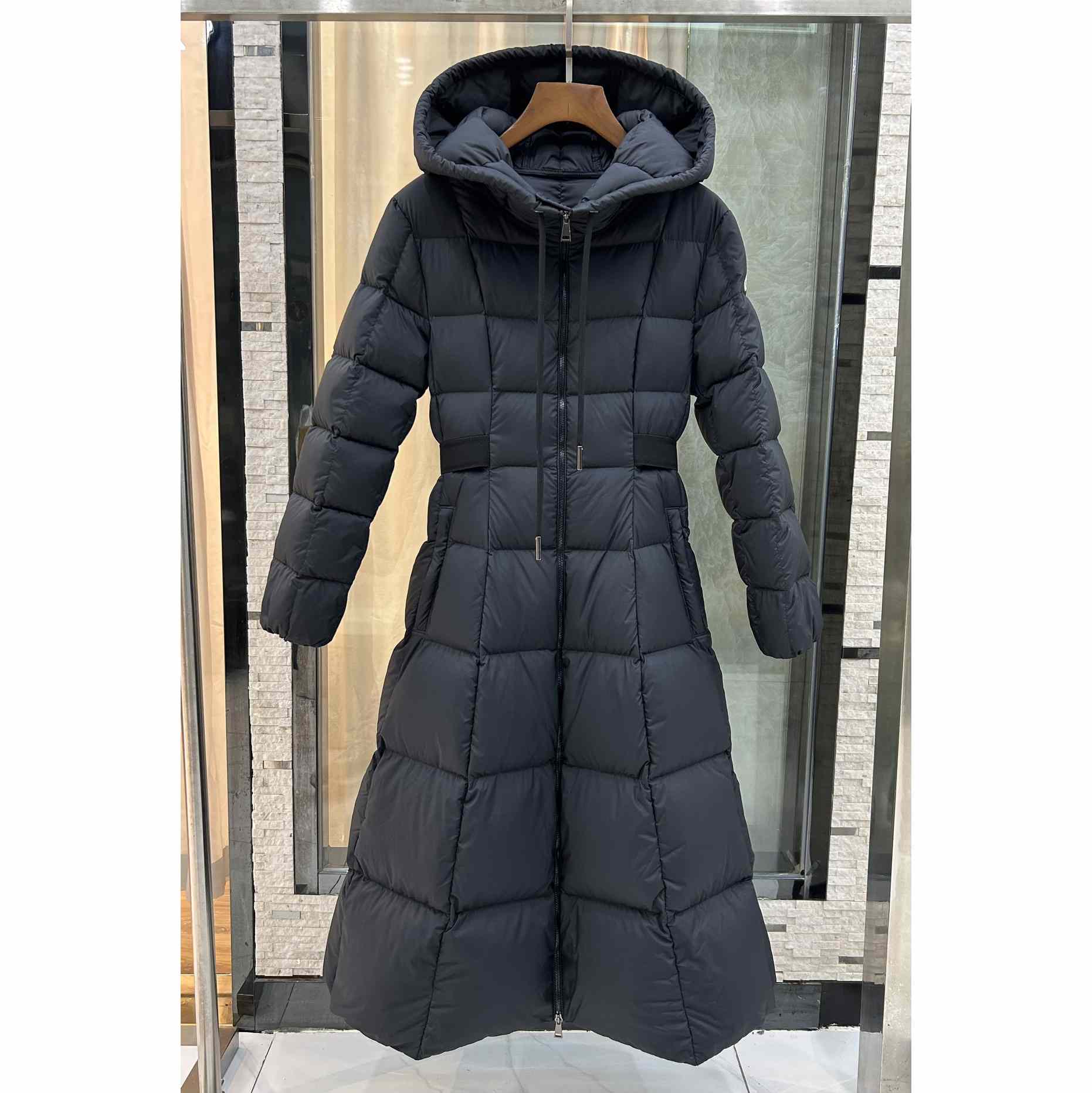 Moncler Faucon Long Down Jacket  - FashionPlug