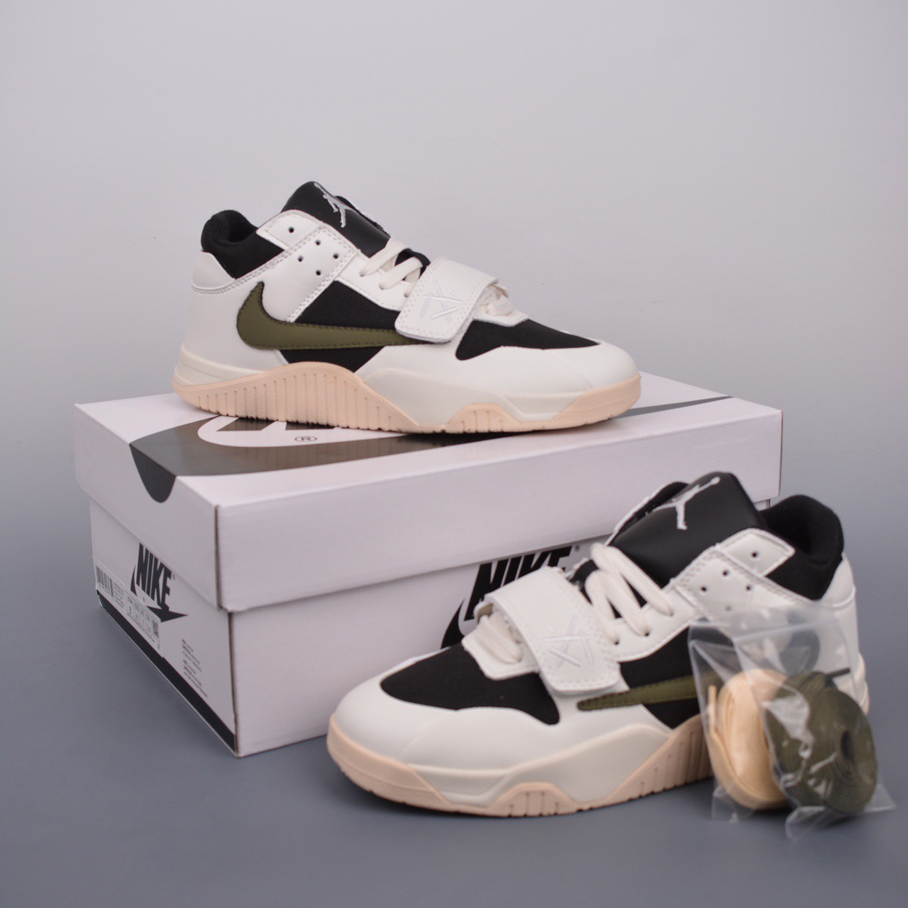 Travis Scott x Jordan Executive The Check Sneaker    FZ8117 - FashionPlug