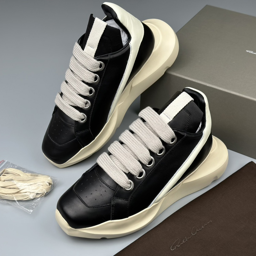Rick Owens Geth Chunky High-top Sneakers - FashionPlug