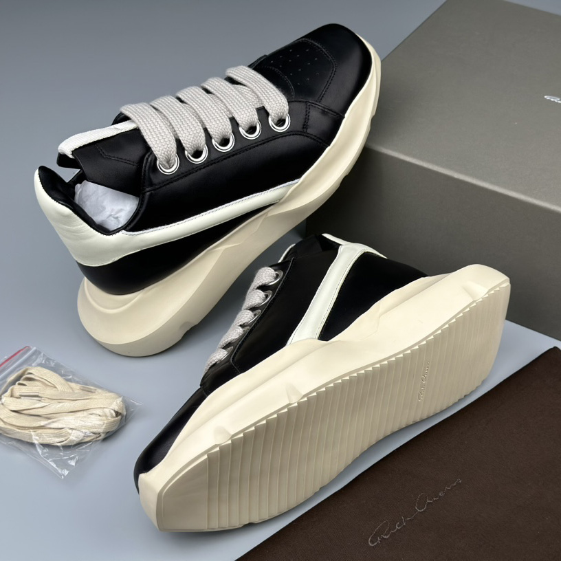 Rick Owens Geth Chunky High-top Sneakers - FashionPlug