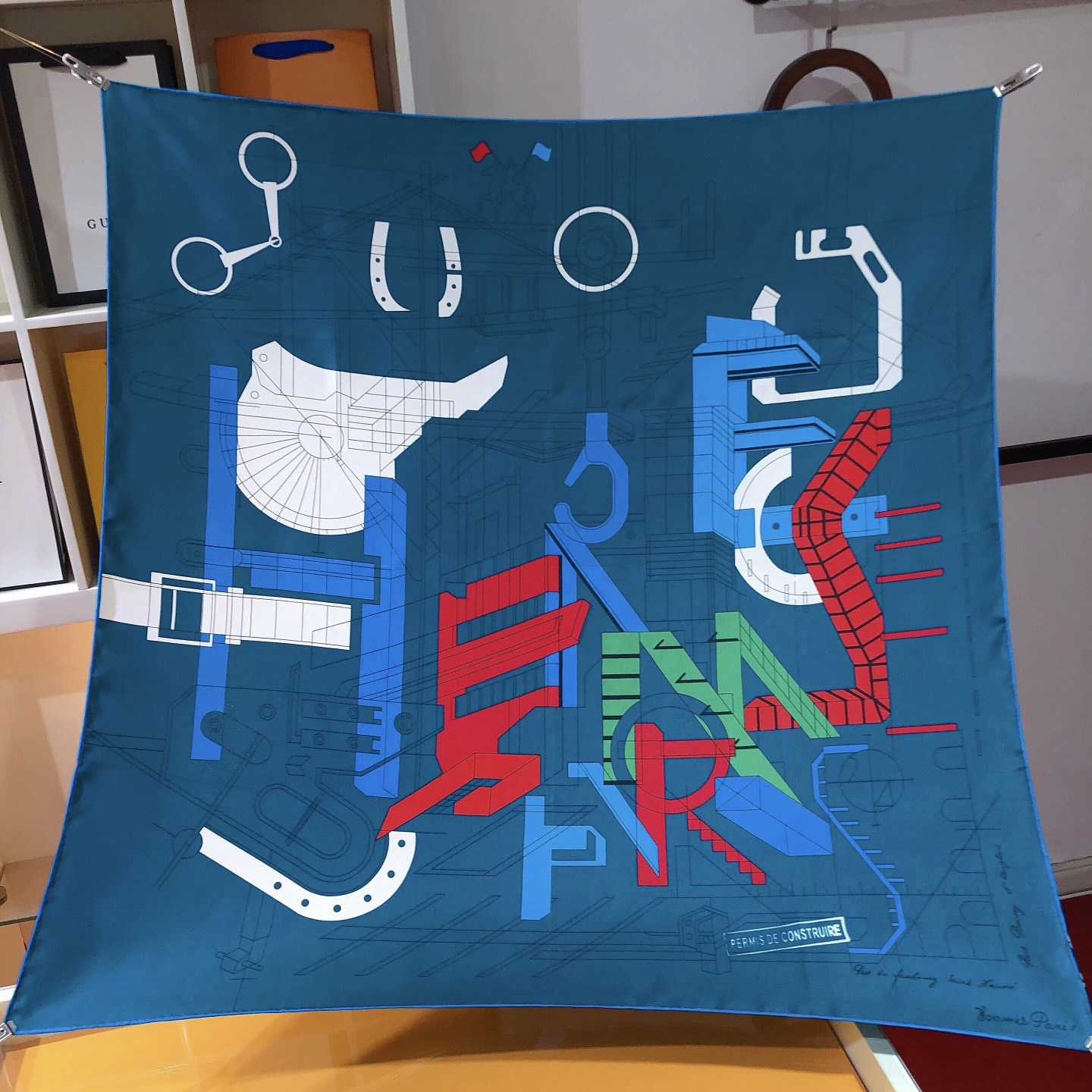 Hermes Permis De Construire Scarf - FashionPlug