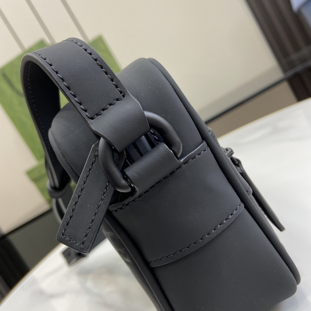 Gucci GG Rubber-effect Mini Shoulder Bag - FashionPlug