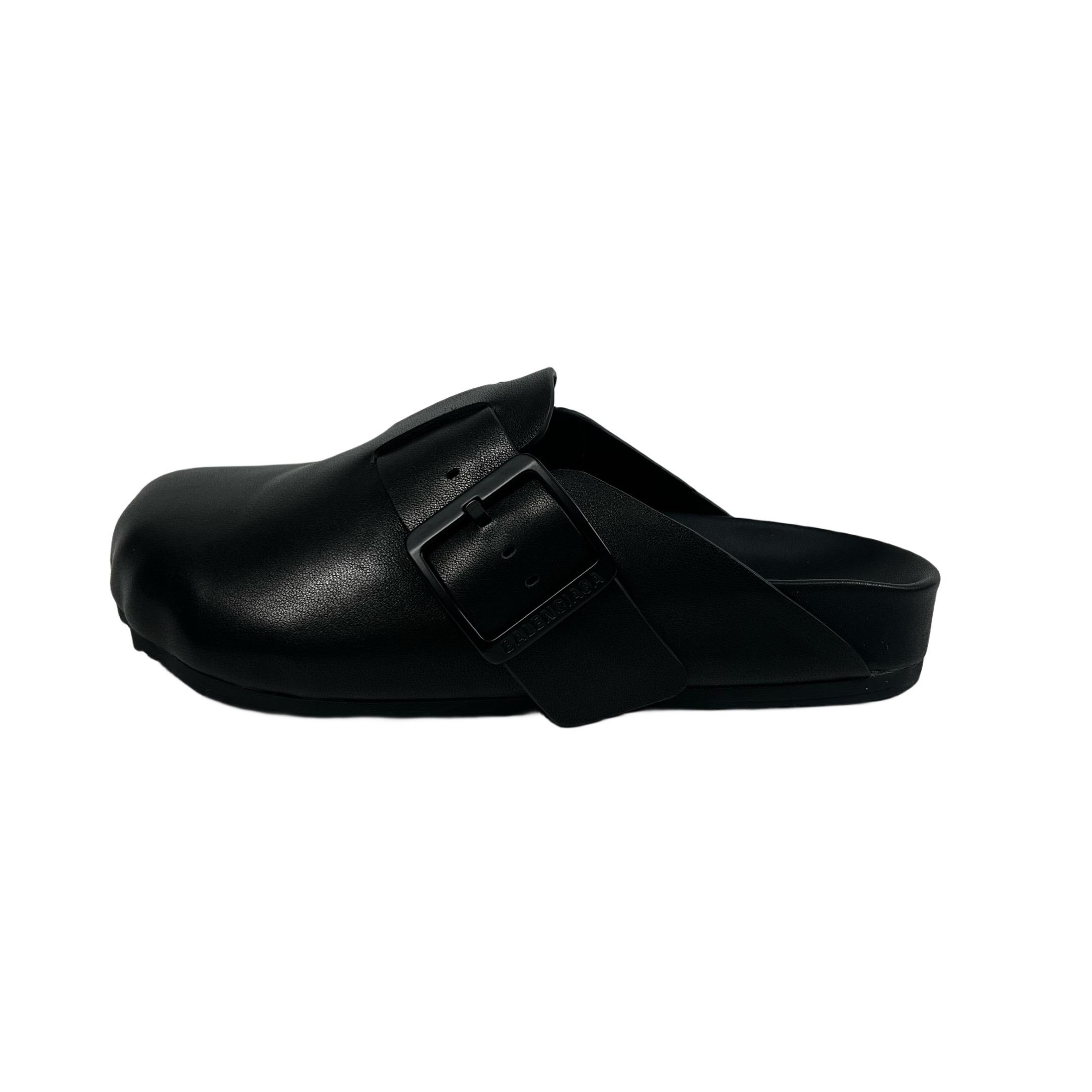 Balenciaga Sunday Mule In Black  - FashionPlug