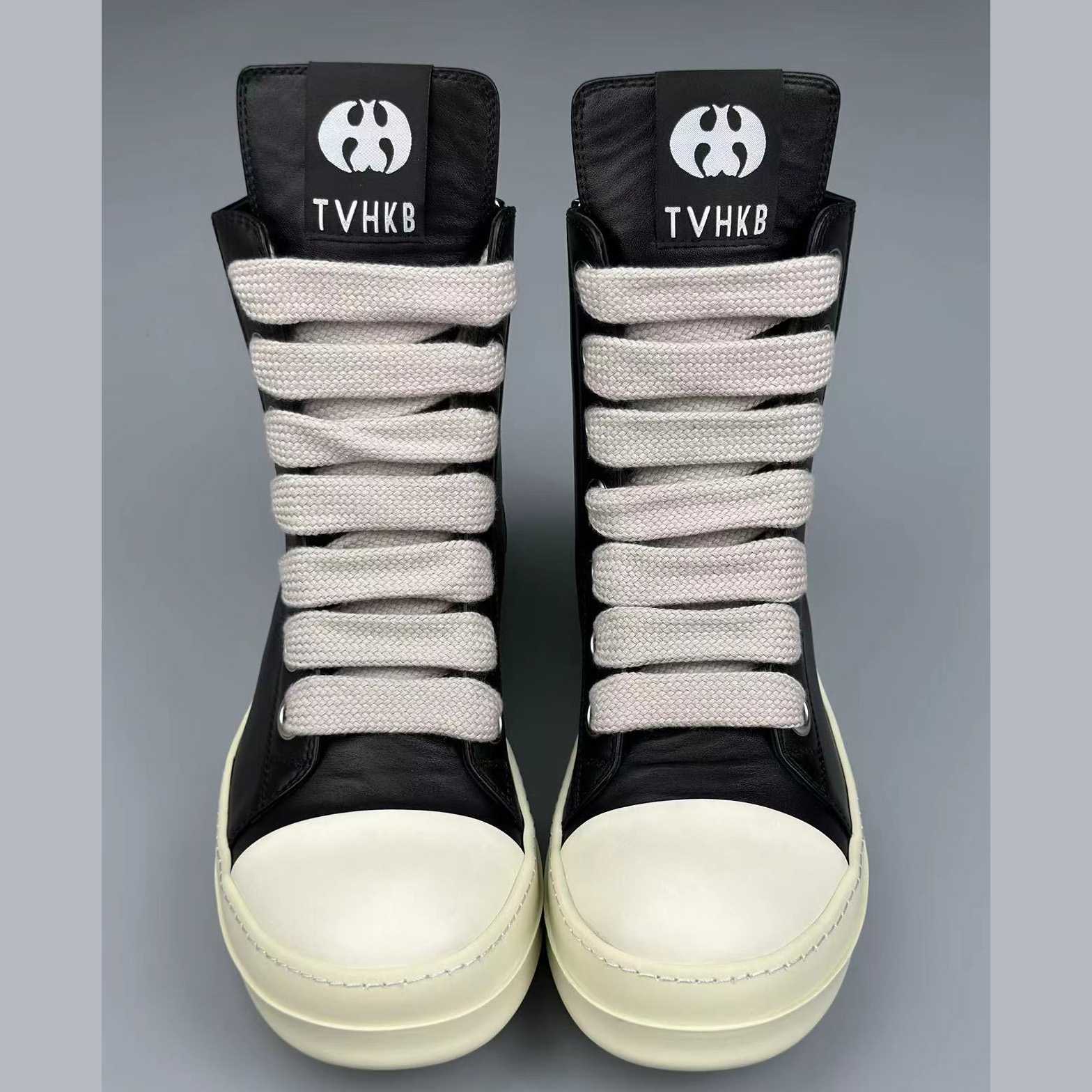 Rick Owens High-Top Sneakers - FashionPlug