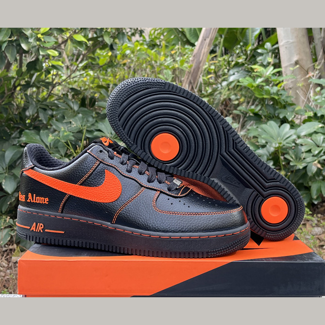 VLONE xNike Air Force 1Low orang Sneaker      AA5360-001  - FashionPlug