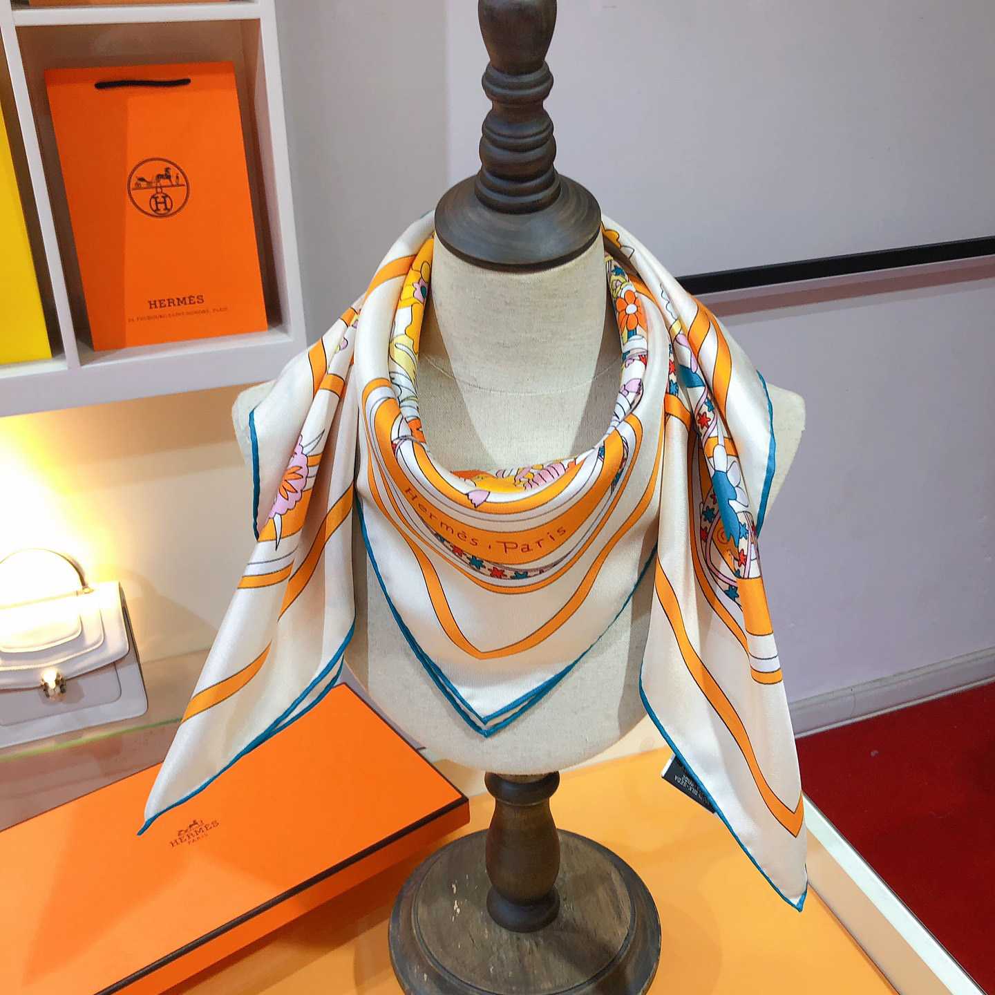 Hermes La Danse Du Printemps Scarf   90cm - FashionPlug