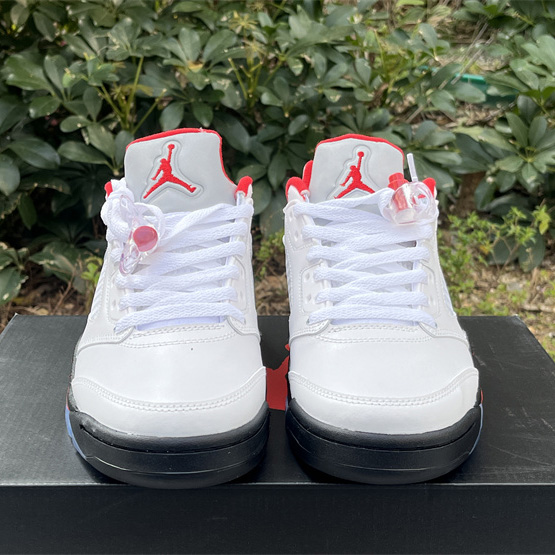 Air Jordan 5 Low “Fire Red” Sneakers    CU4523-100 - FashionPlug