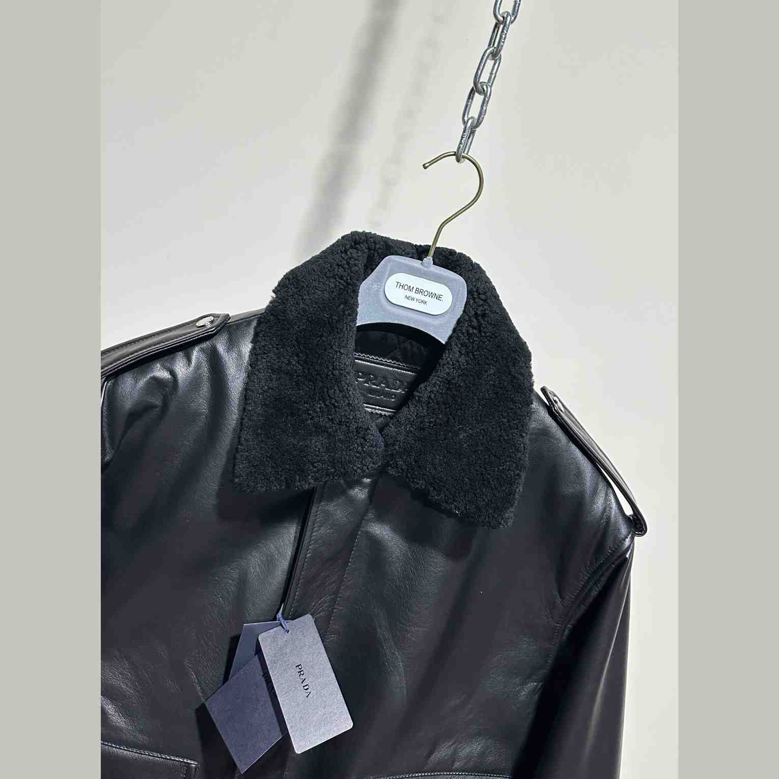 Prada Leather Jacket - FashionPlug