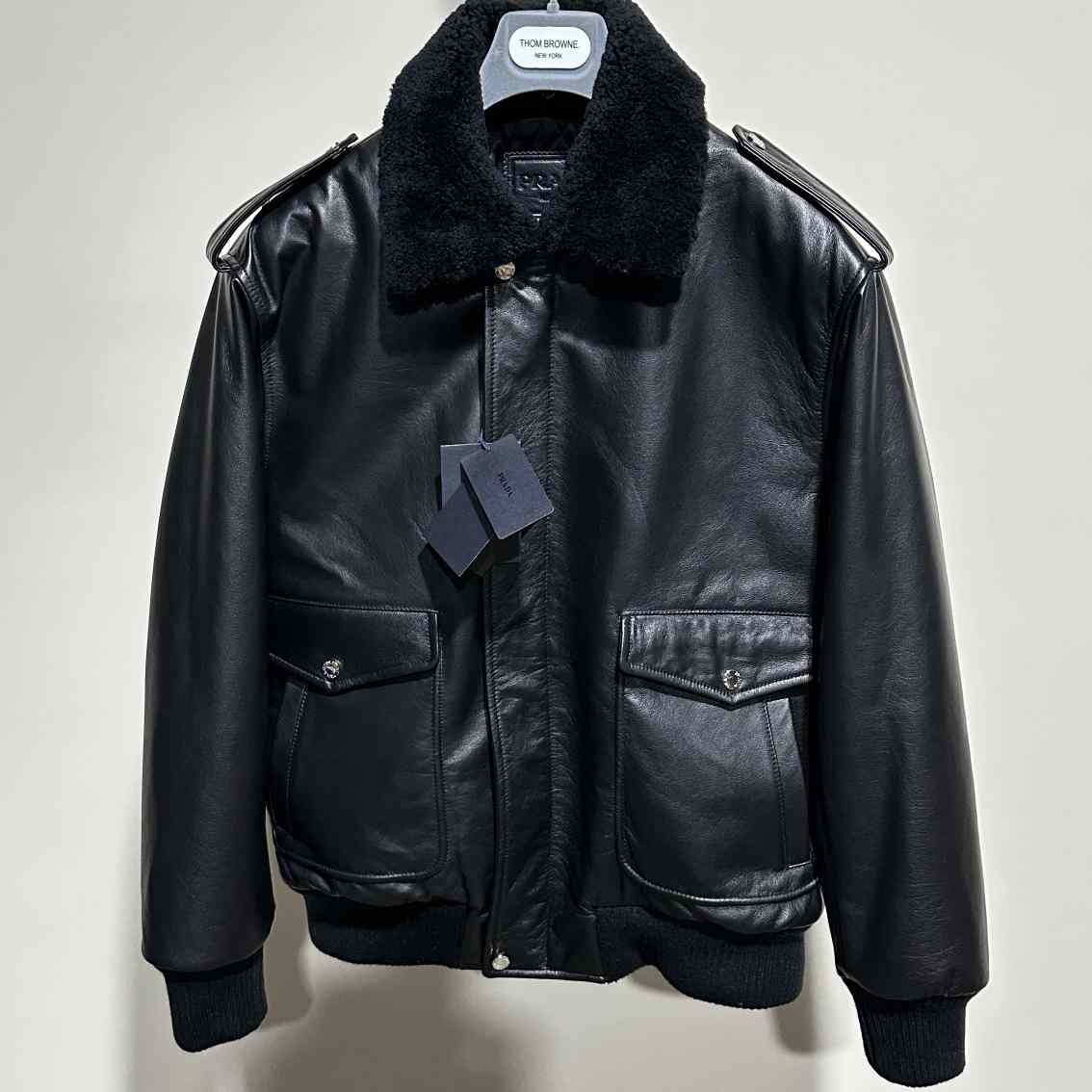 Prada Leather Jacket - FashionPlug