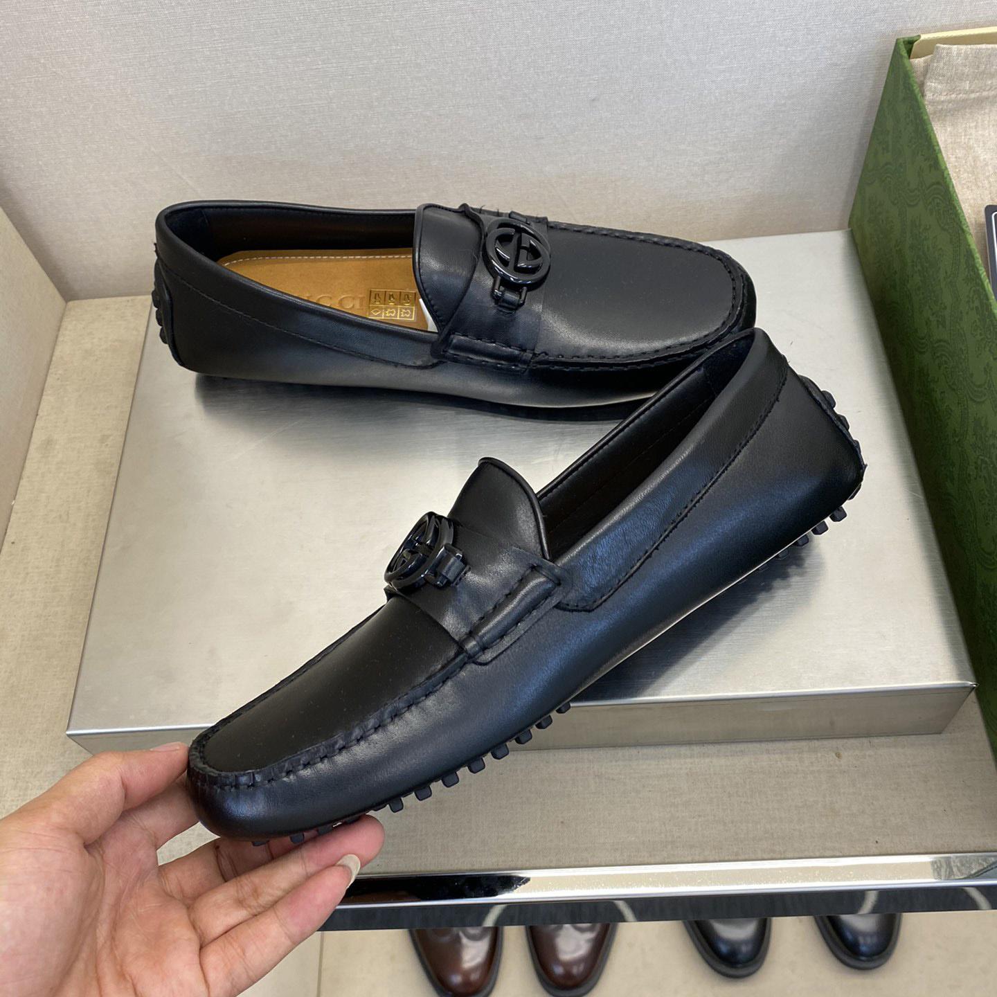 Gucci Ayrton GG Logo Driving Shoe - FashionPlug