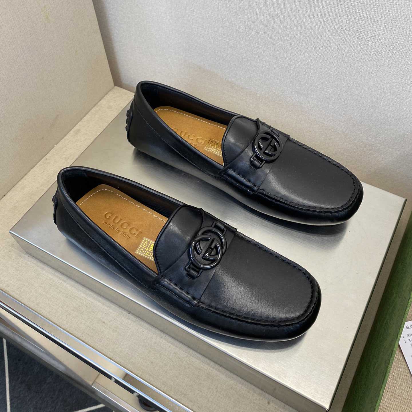 Gucci Ayrton GG Logo Driving Shoe - FashionPlug
