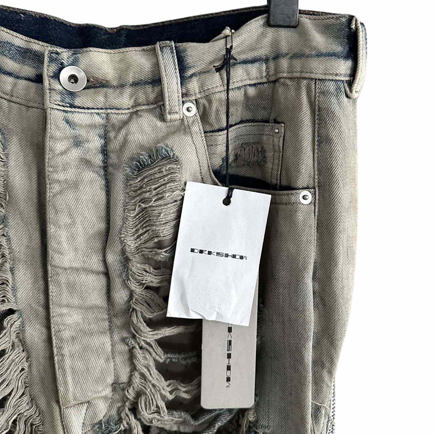 Rick Owens Distressed-finish Slim-cut Jeans - FashionPlug