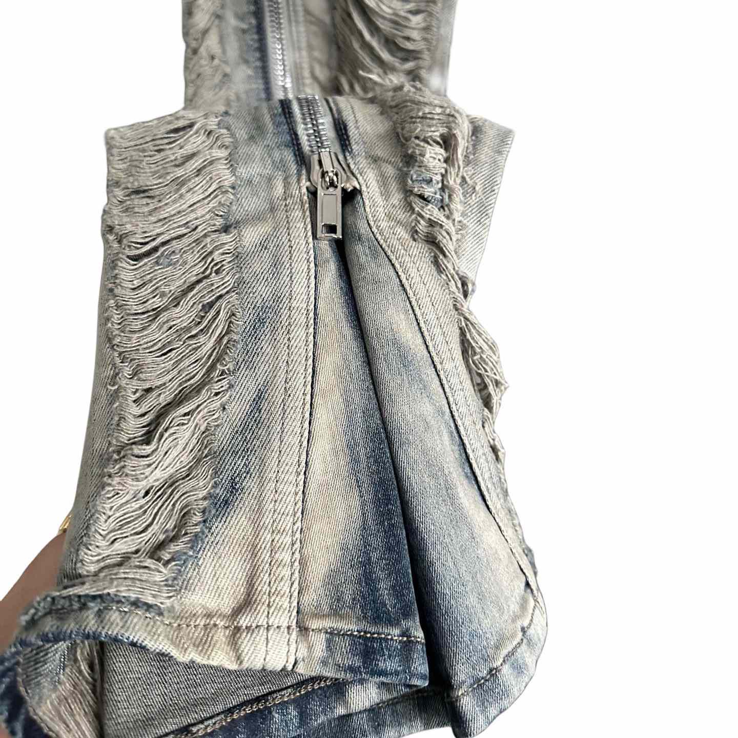 Rick Owens Distressed-finish Slim-cut Jeans - FashionPlug