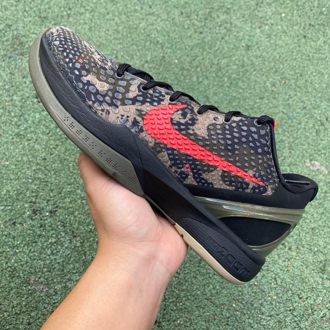 Nike Zoom Kobe 6 Italian Camo Crimson Black Sneakers      - FashionPlug