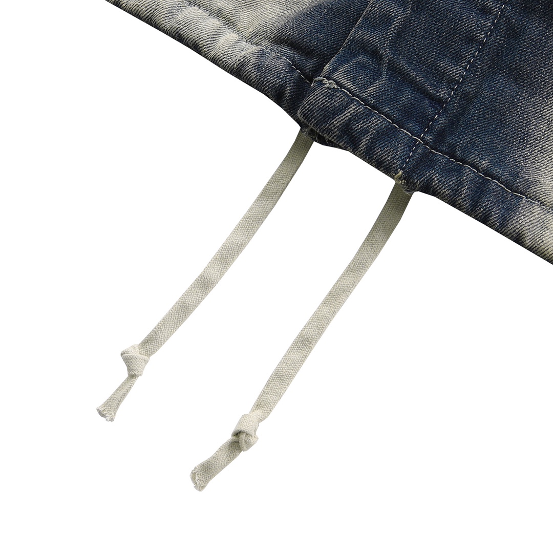 Rick Owens Drkshdw Faded Denim Jacket - FashionPlug