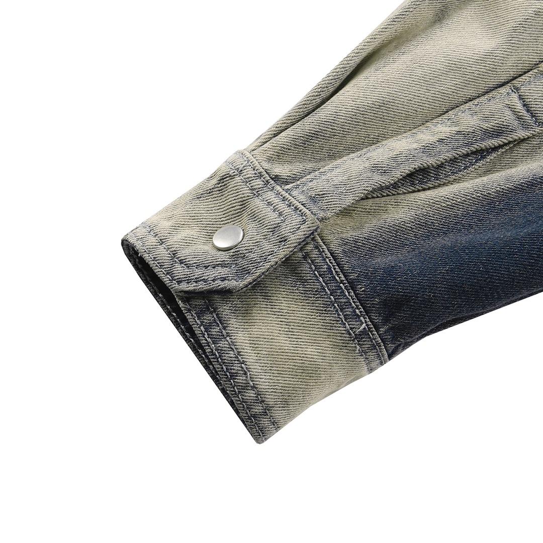 Rick Owens Drkshdw Faded Denim Jacket - FashionPlug