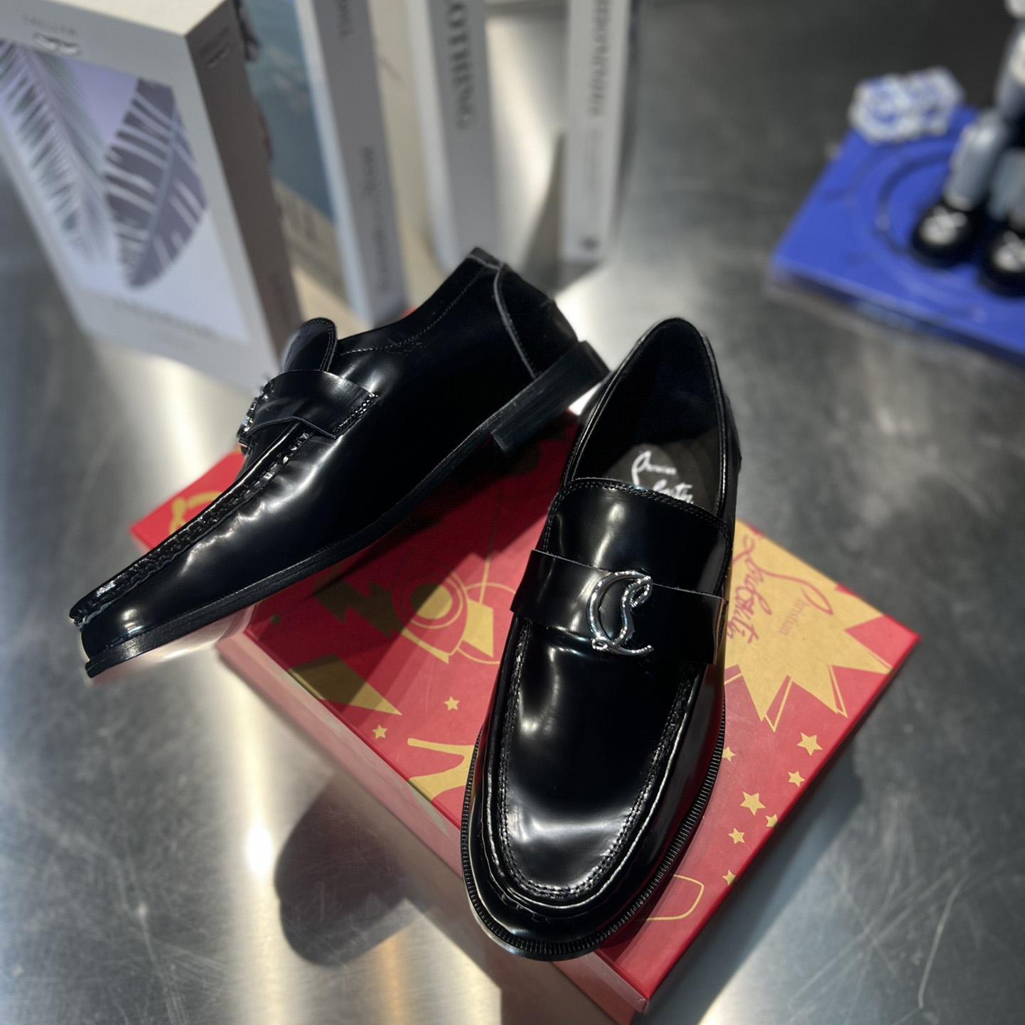 Christian Louboutin CL Moc Loafers  - FashionPlug