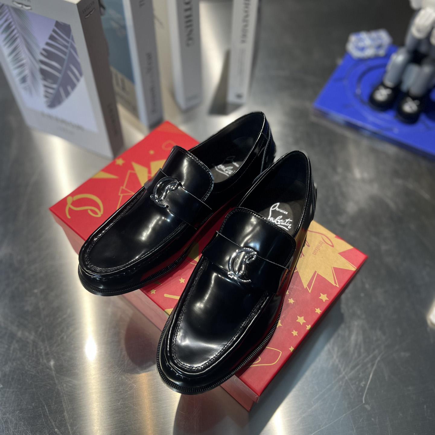 Christian Louboutin CL Moc Loafers  - FashionPlug