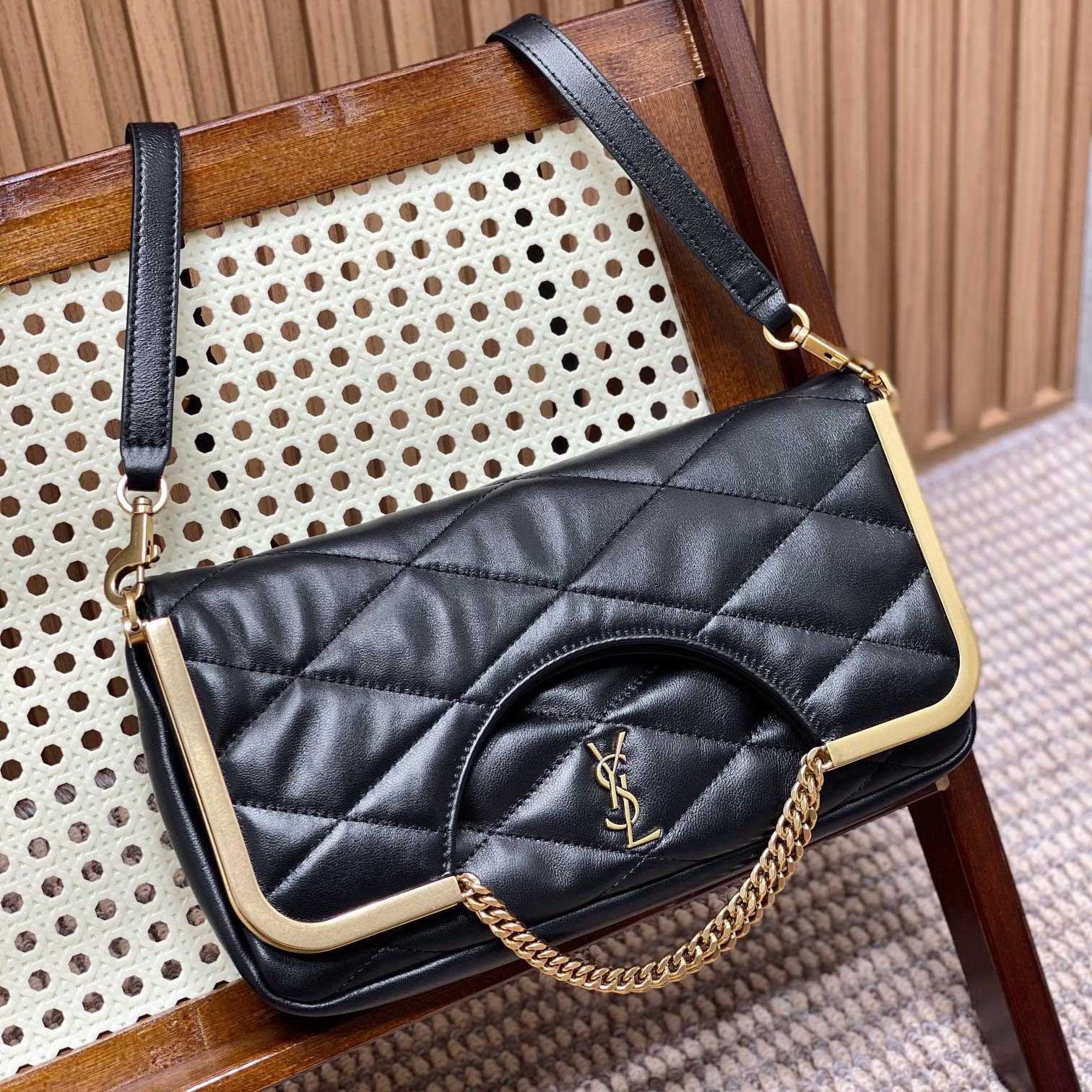 Saint Laurent 87 In Quilted Lambskin - FashionPlug