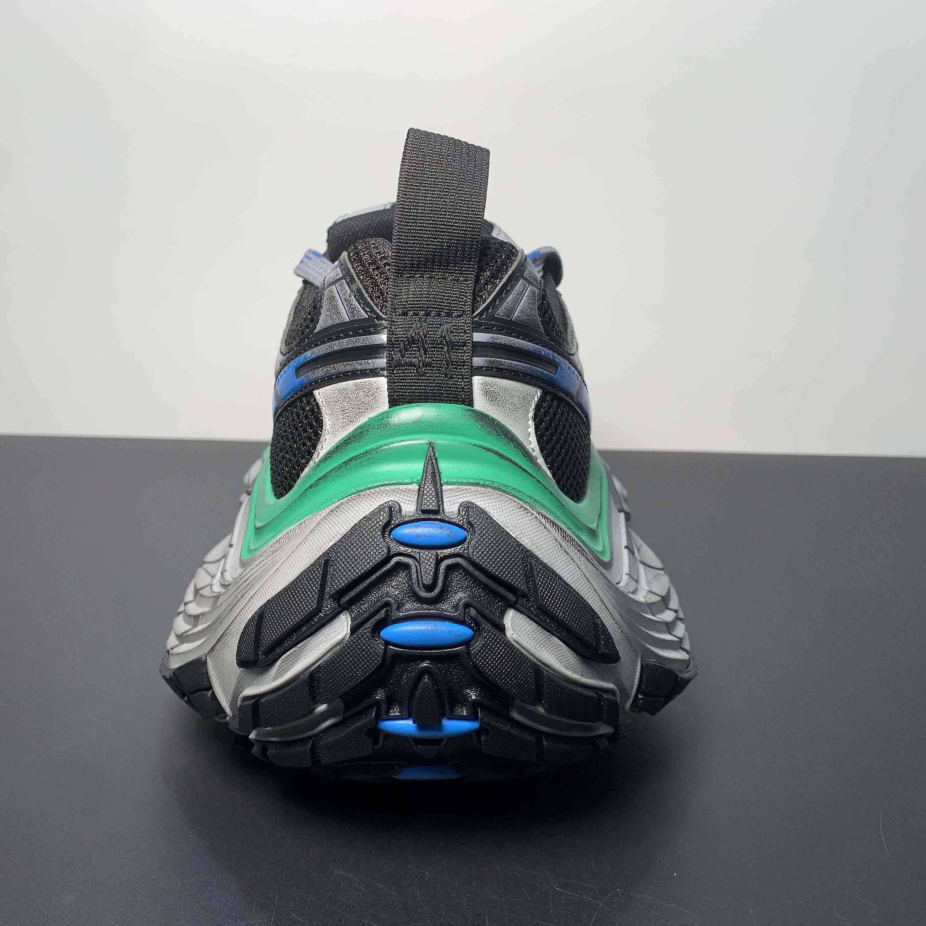 Balenciaga 10XL Sneaker in Black/Grey/Blue/Green - FashionPlug