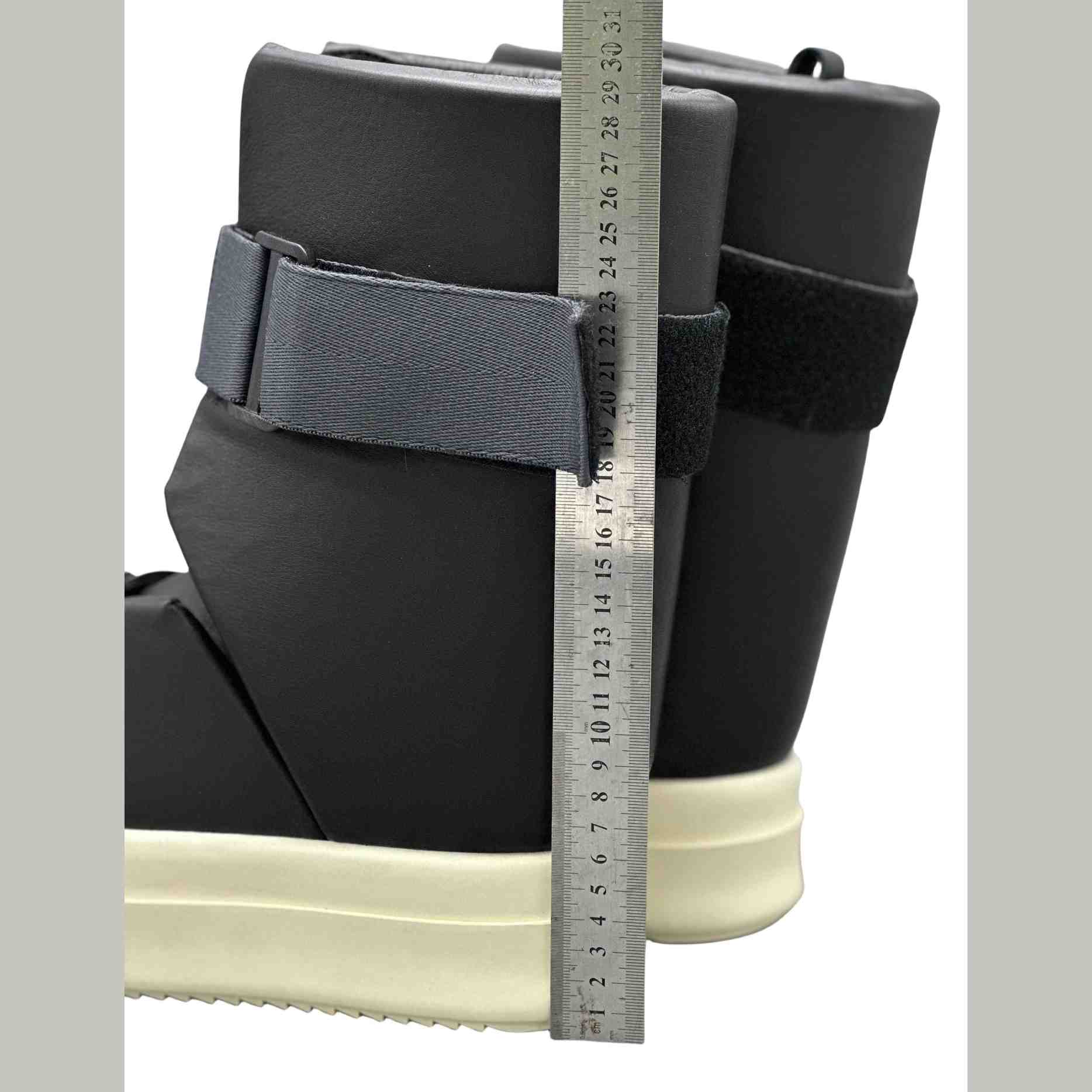 Rick Owens Splint Leather High-top Sneakers - FashionPlug