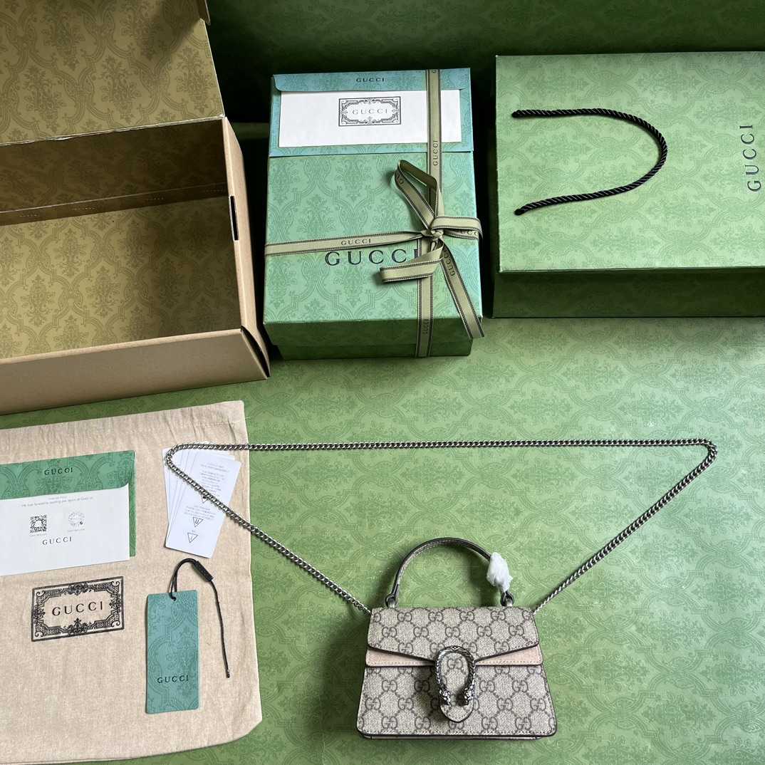 Gucci Dionysus Mini Top Handle Bag (18x 12x 6cm)  - FashionPlug