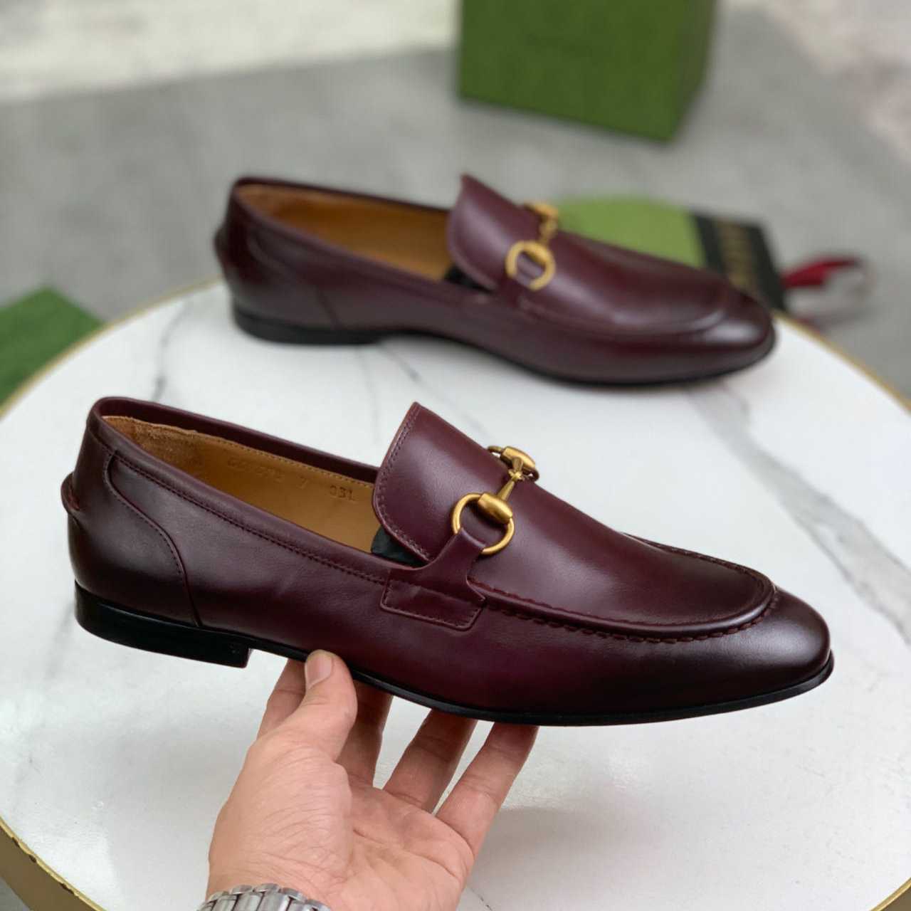 Gucci Jordaan Leather Loafer - FashionPlug