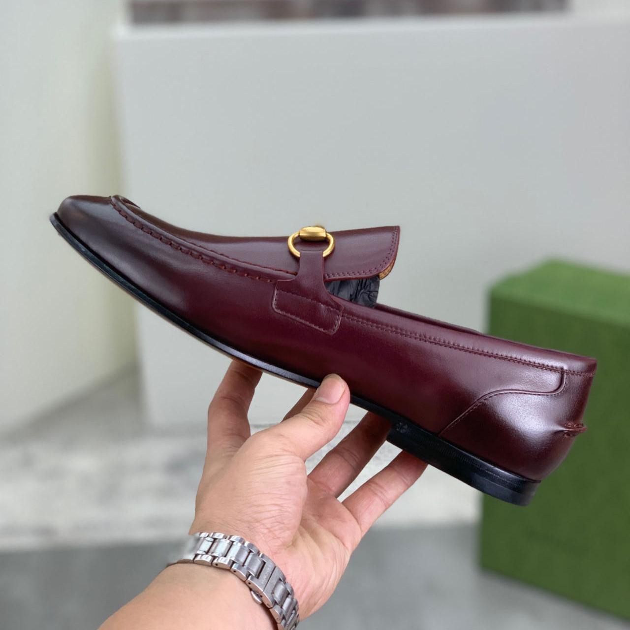 Gucci Jordaan Leather Loafer - FashionPlug