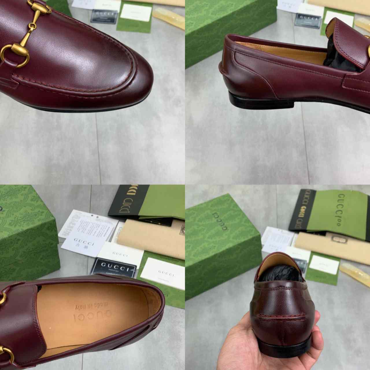 Gucci Jordaan Leather Loafer - FashionPlug