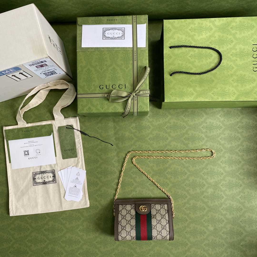 Gucci Ophidia GG Mini Crossbody Bag (19*14*6cm) - FashionPlug