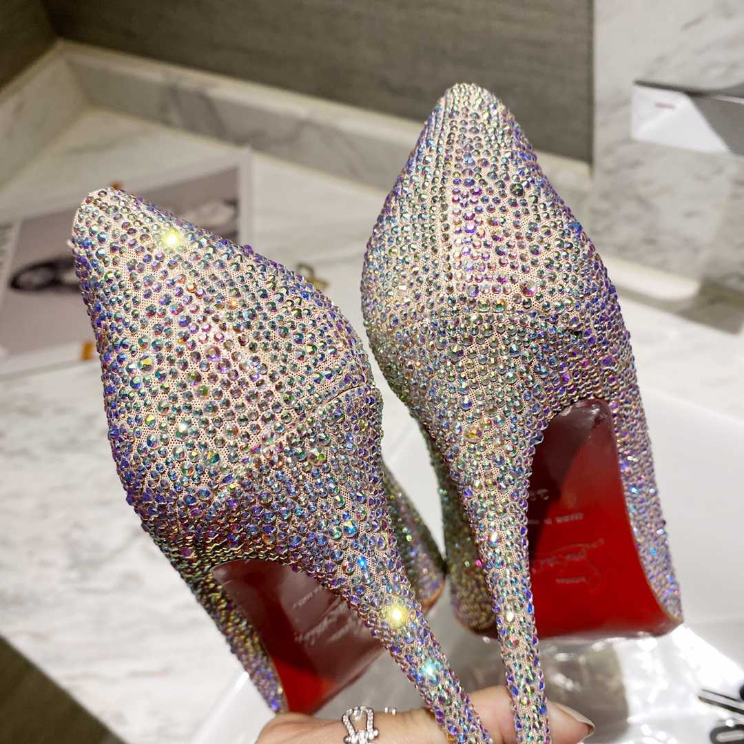 Christian Louboutin Kate Strass 100 mm Pumps - FashionPlug