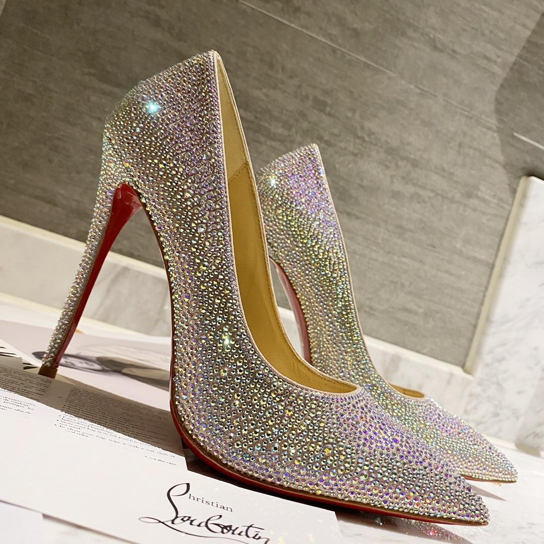 Christian Louboutin Kate Strass 100 mm Pumps - FashionPlug