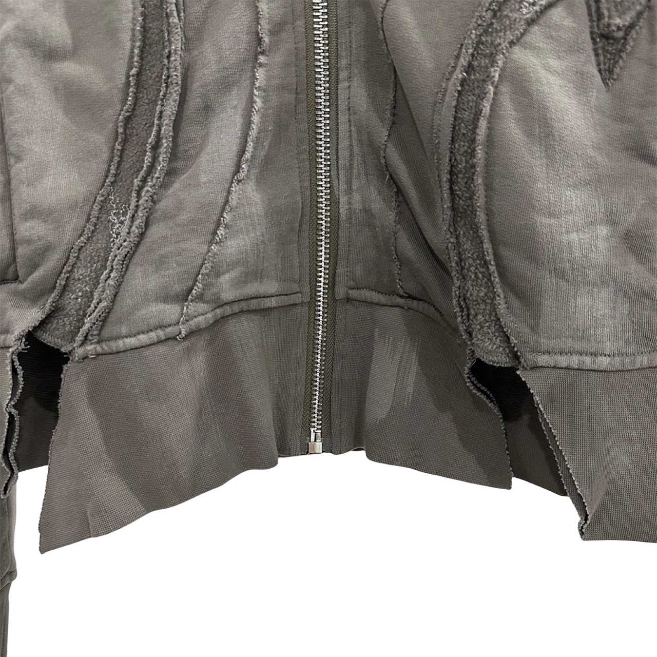 Rick Owens Drkshdw Cropped Zip-up Hoodie - FashionPlug