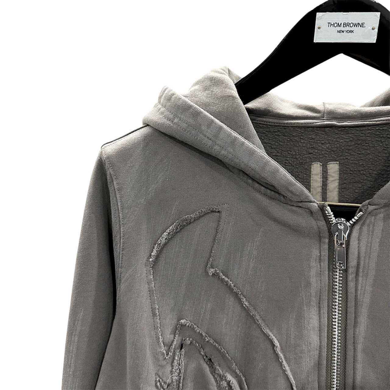 Rick Owens Drkshdw Cropped Zip-up Hoodie - FashionPlug