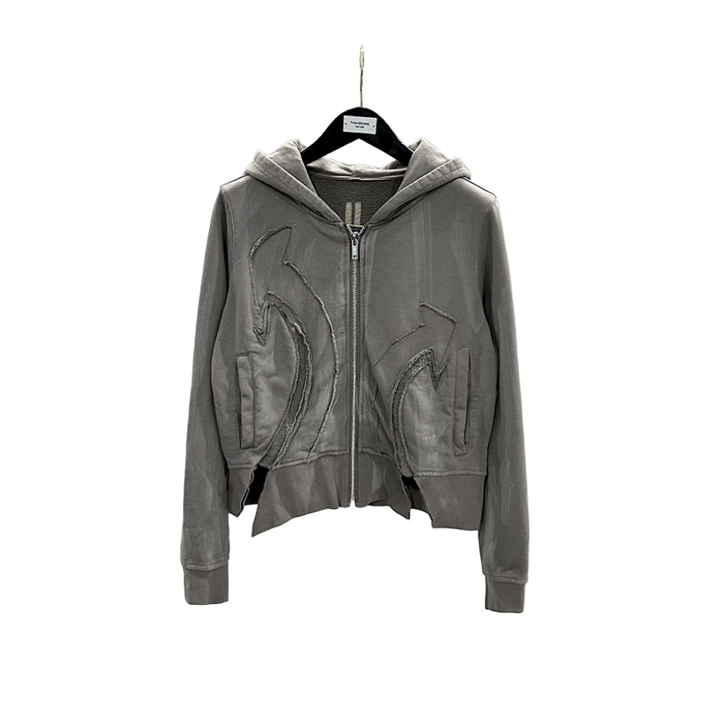 Rick Owens Drkshdw Cropped Zip-up Hoodie - FashionPlug