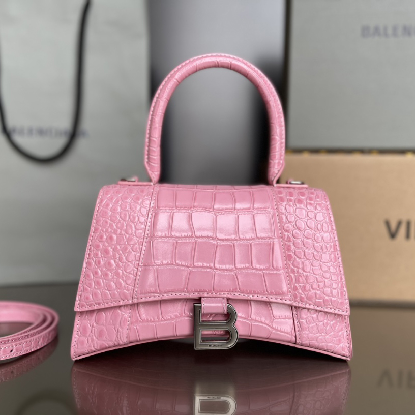 Balenciaga ‘Hourglass XS’ Shoulder Bag (19-21-8cm) - FashionPlug