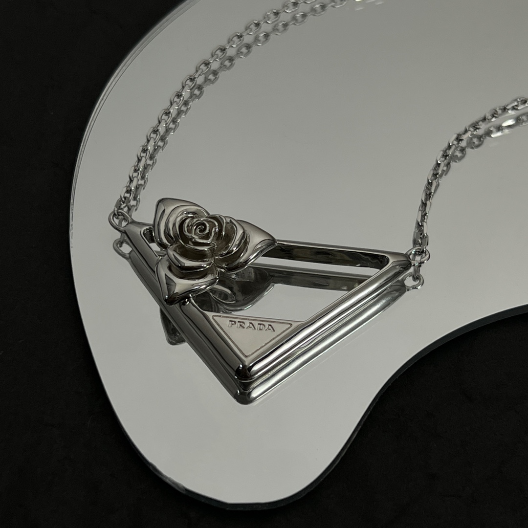 Prada Metal Necklace - FashionPlug