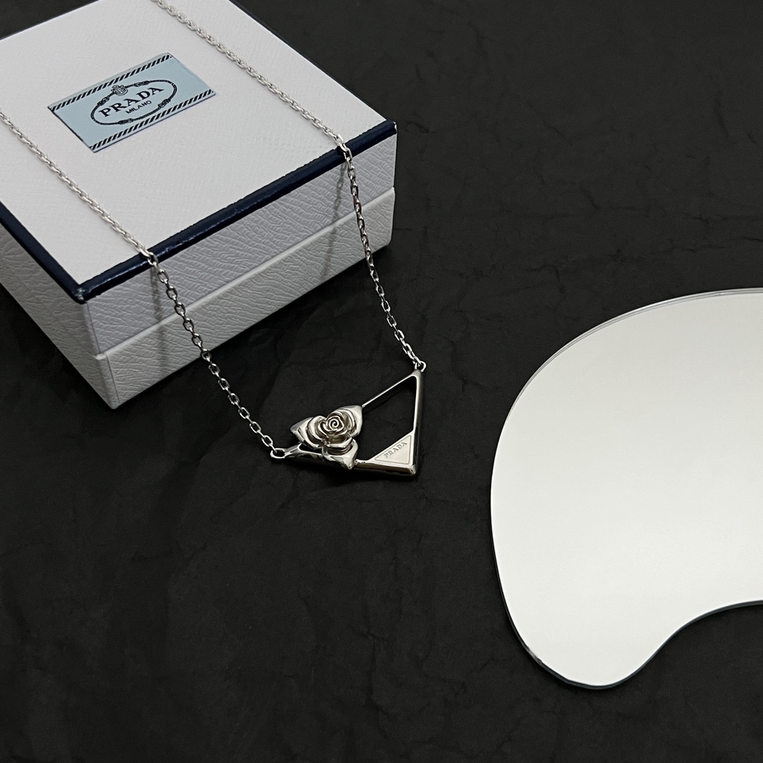 Prada Metal Necklace - FashionPlug