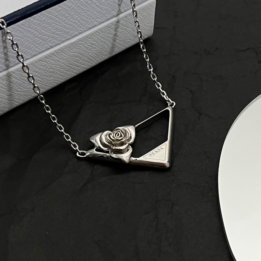Prada Metal Necklace - FashionPlug