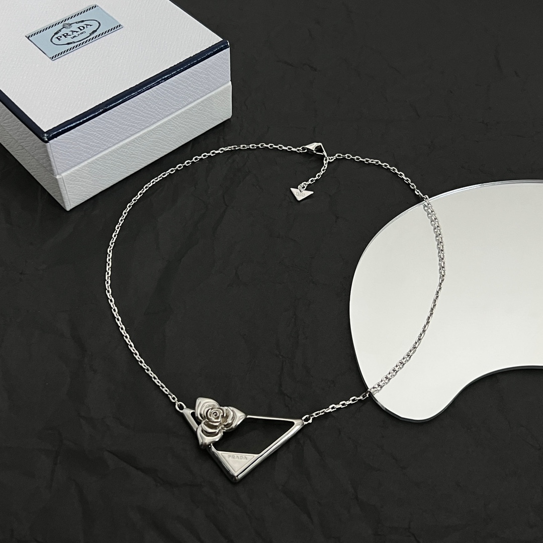Prada Metal Necklace - FashionPlug