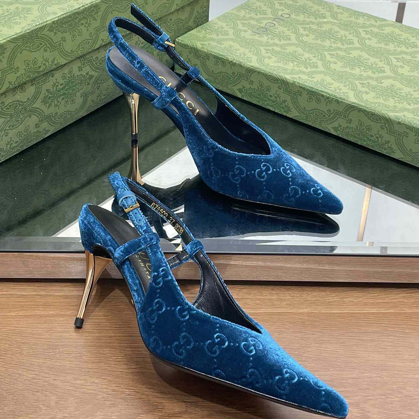 Gucci Women's GG Slingback Pump - FashionPlug
