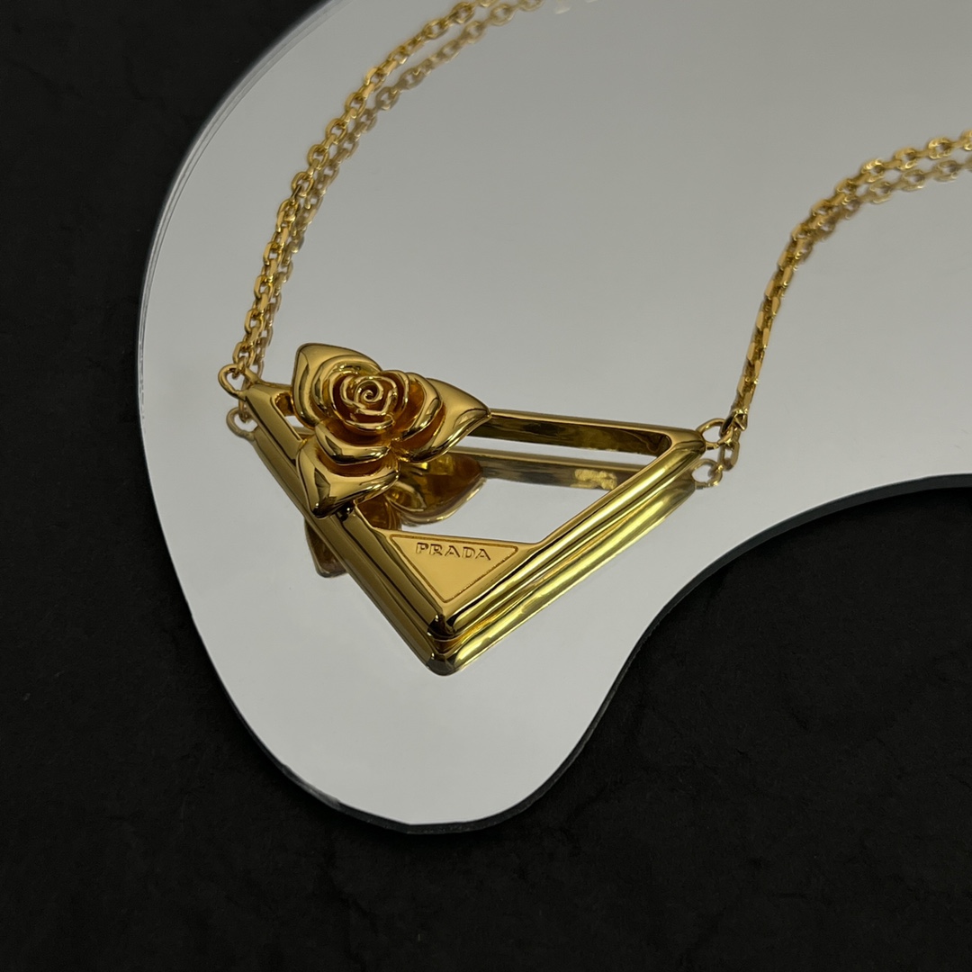 Prada Metal Necklace - FashionPlug