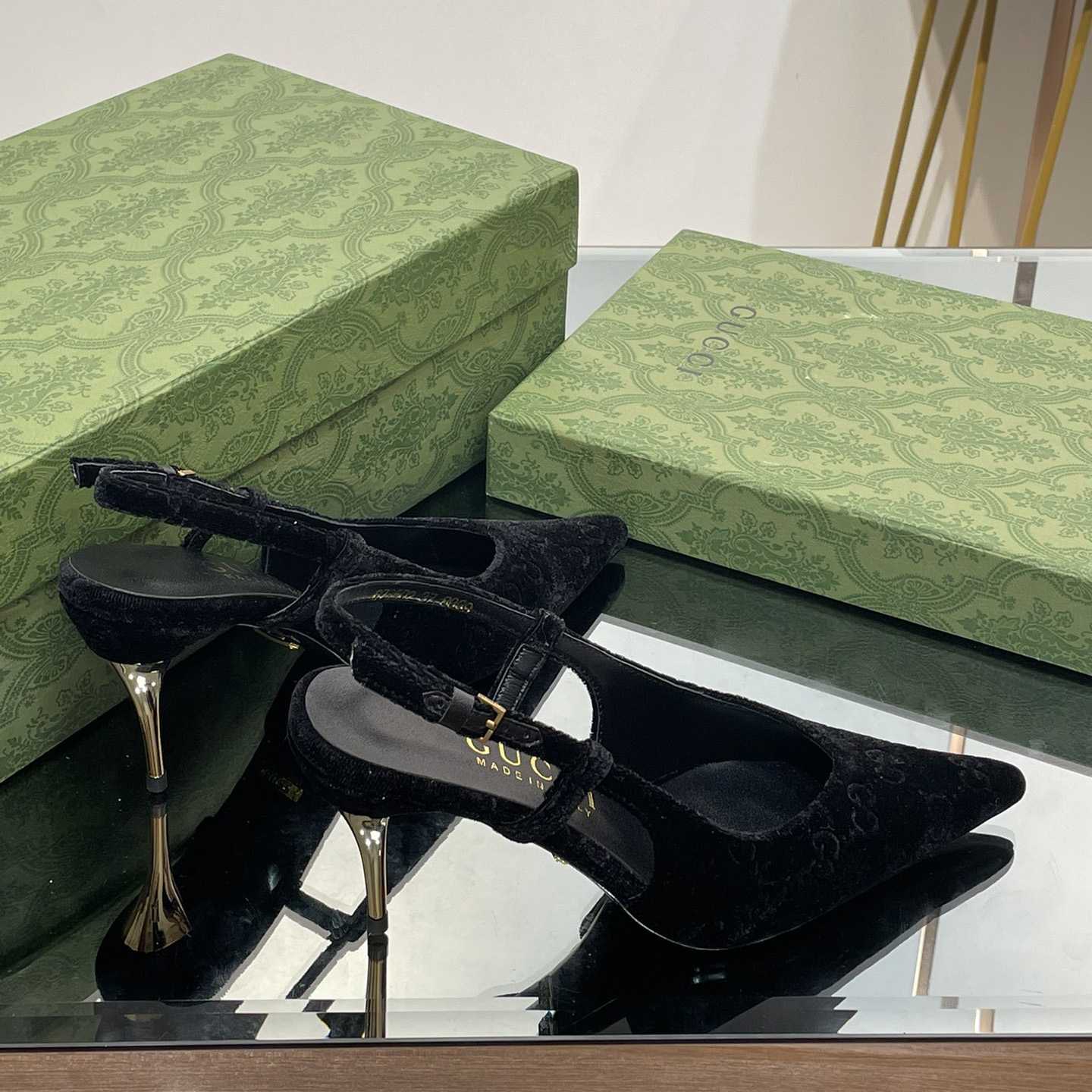 Gucci Women's GG Slingback Pump - FashionPlug