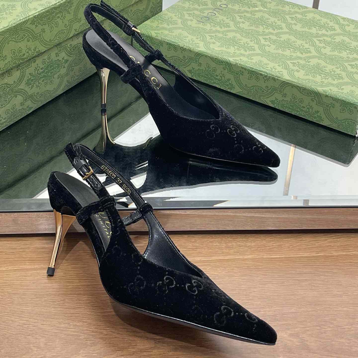 Gucci Women's GG Slingback Pump - FashionPlug
