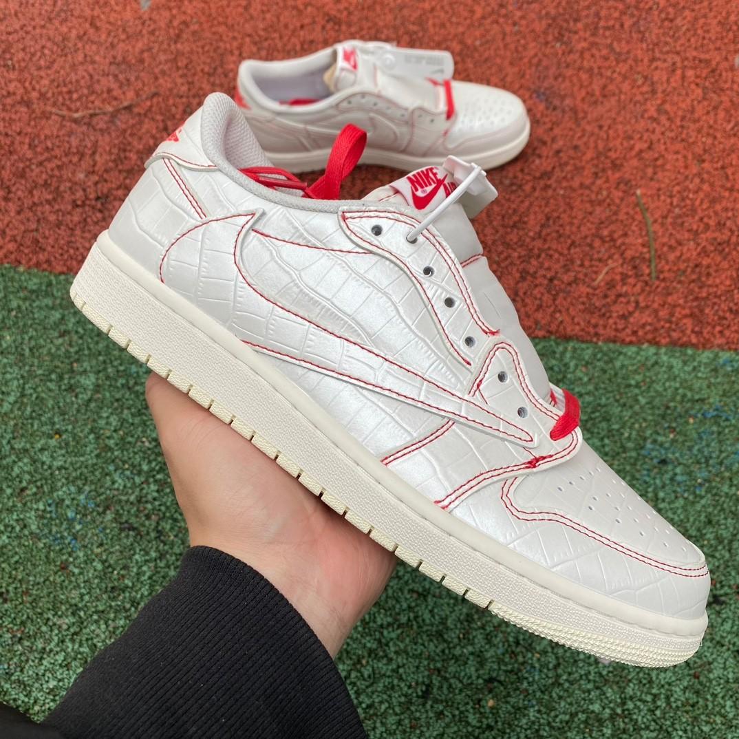 Tracis Scott x Air Jordan 1 Low Golf TS Sneaker      DM7866-601 - FashionPlug